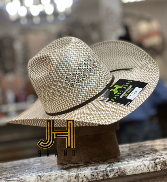 2022 Jobes Hats Straw Hat “Diamante” 4”1/4 Brim (Comes open and flat)