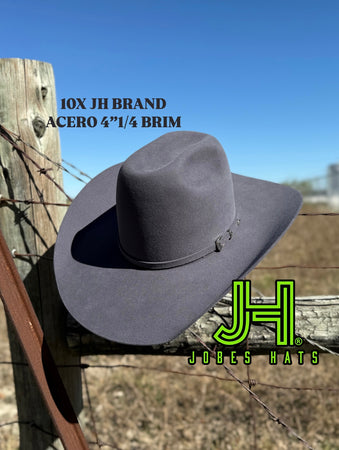 New 10X JH Acero Felt 6”crown 4”1/4 brim