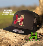 New 2025 JH Matte Collection All Black Maroon/Gold