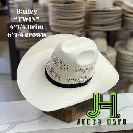 New 2025 Bailey “TWIN” 4”1/4 brim (Comes open and flat)