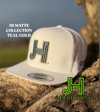 New 2025 JH Matte Collection All White Teal/Gold