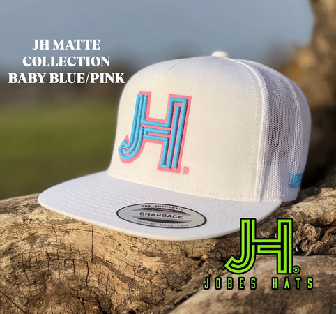 New 2025 JH Matte Collection All White Baby Blue/Pink