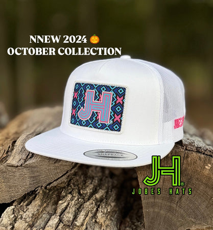 2024 Jobes Hats- All White- Pink X patch