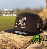 New 2025 JH Matte Collection All Black Black/Pink