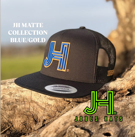 New 2025 JH Matte Collection All Black Blue/Gold