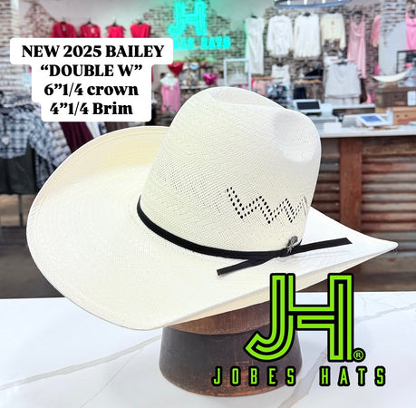 New 2025 Bailey “Double W” 4”1/4 brim (Comes open and flat)