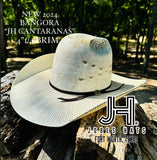 2024 Jobes Hats Bangora Straw Hat “CANTARANAS” 4”1/4 Brim (Comes open and flat)