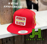 8 Year Anniversary JH cap - All Red white patch