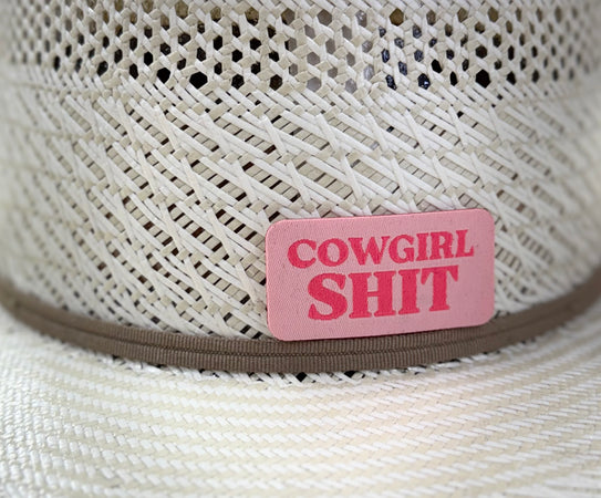 Hot pink cowgirl Sh*t (no outline)