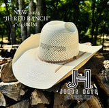 2024 Jobes Hats Straw Hat “RED RANCH” 4”1/4 Brim (Comes open and flat)