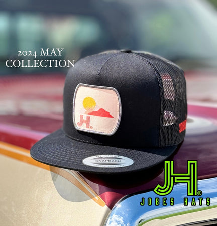 NEW 2024 JH Cap- All Black Rosa patch (May Collection) - Jobes Hats, LLC