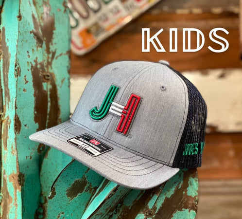 Kids Jobes Hats Trucker - Grey/Black Kids 3D JH Mexico - Jobes Hats