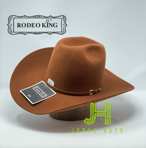 Rodeo King Felt 7X Rust 6 crown 4 1 4 Brim Jobes Hats LLC