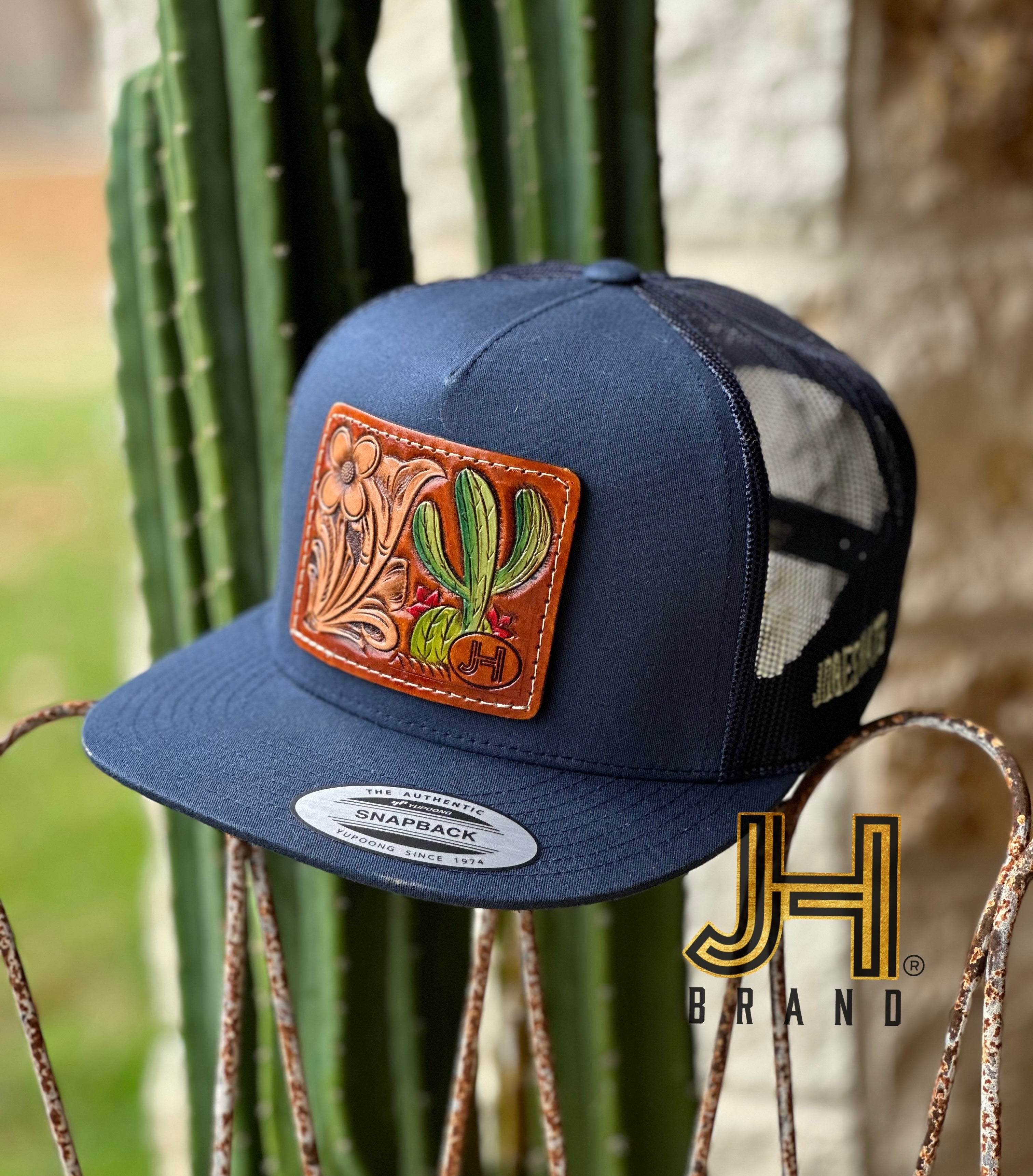 2023 Jobes Leather Patch Trucker - All white Cactus Leather patch (Limited  Edition)