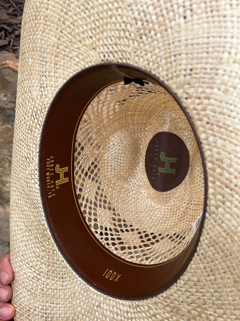 2022 Jobes Hats Straw Hat “Diamante” 4”1/4 Brim (Comes open and flat)