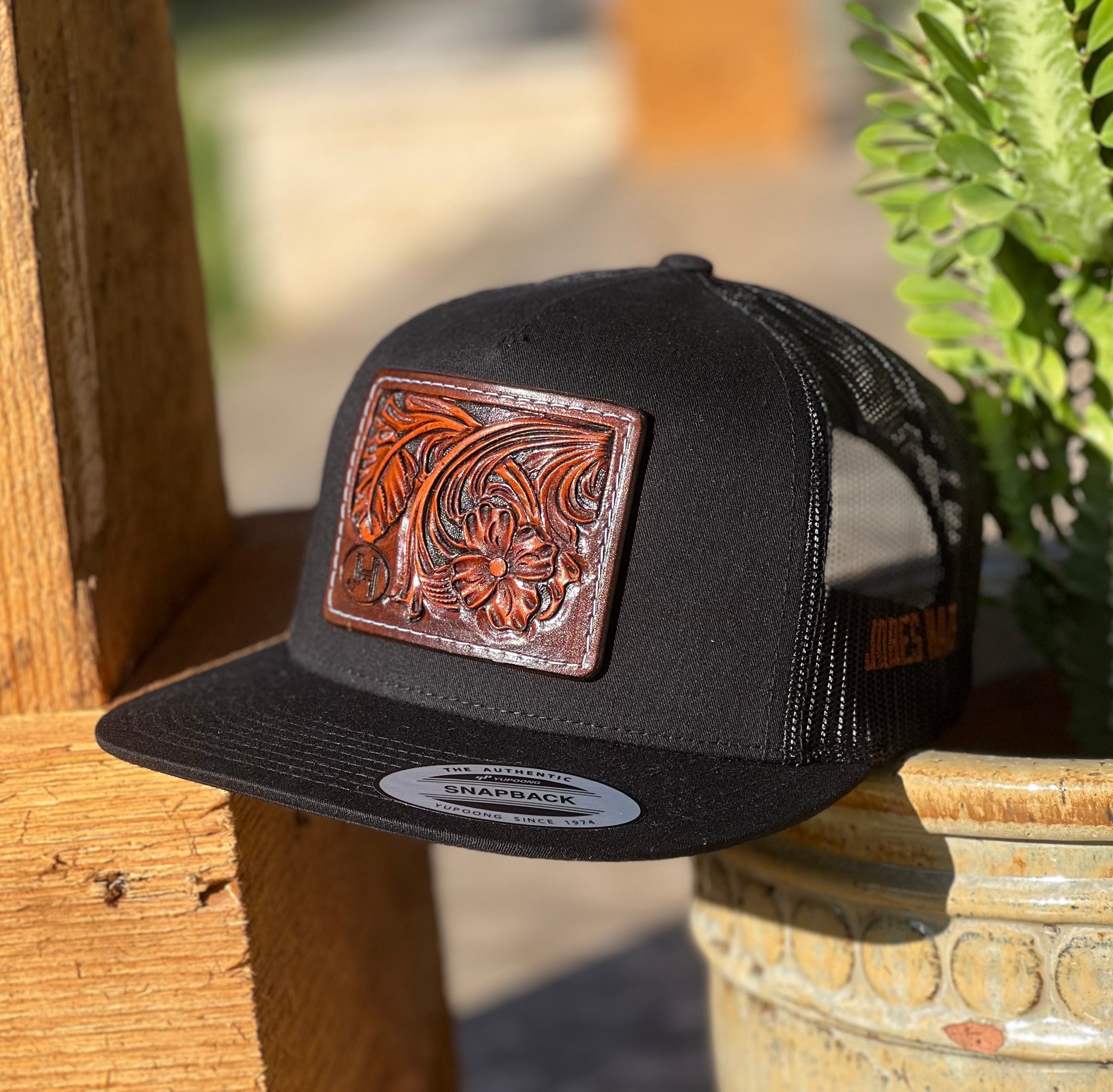 2023 Jobes Leather Patch Trucker - All white Cactus Leather patch (Limited  Edition)