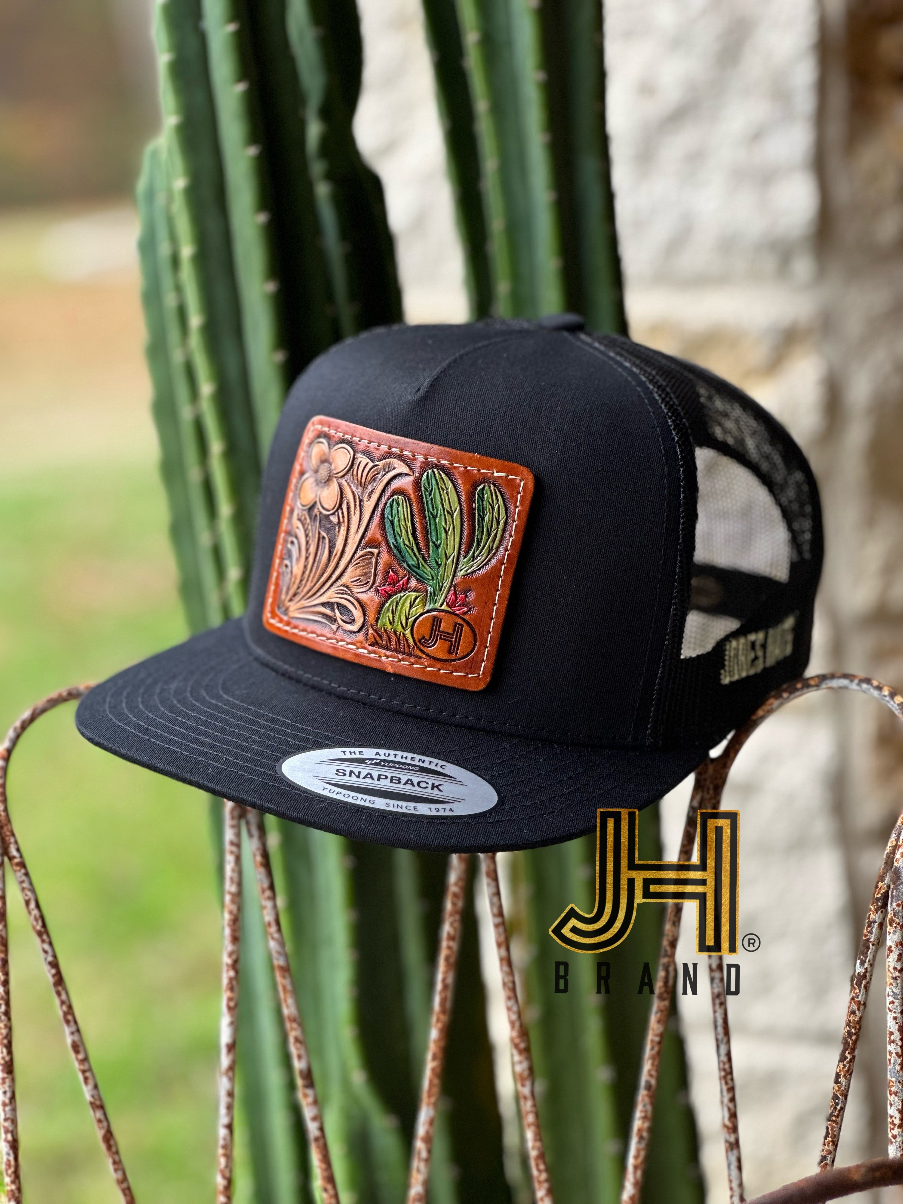 Custom Tooled Leather Hat Patch  Leather, Leather hats, Hat patches