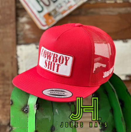 NEW 2023 All Red Cowboy Sh*t Cap - Jobes Hats