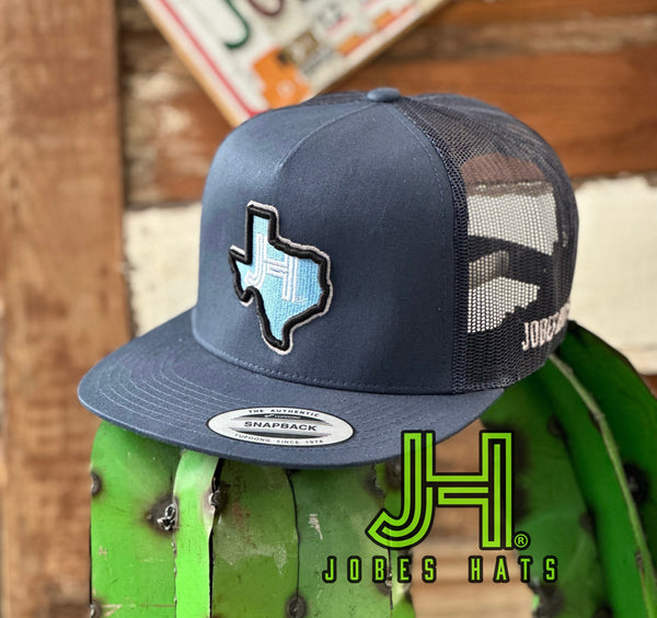 NEW 2023 Jobes Trucker Cap - All Navy 3D TX map | Jobes Hats